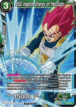 SSG Vegeta, Energy of the Gods P-098 card from Promotion Cards