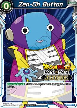 Zen-Oh Button BT2-067 card from Judge Promotion Cards