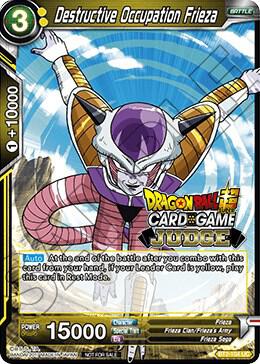 Destructive Occupation Frieza BT2-104 card from Judge Promotion Cards