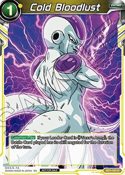 Cold Bloodlust BT1-107 card from Promotion Cards