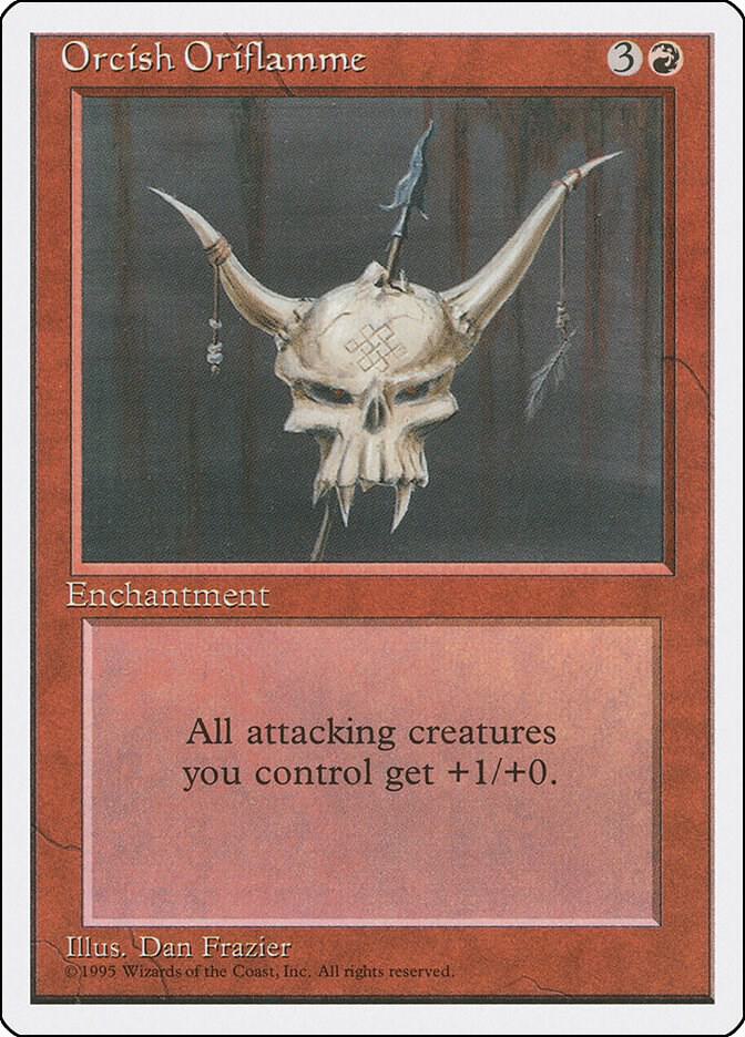 Orcish Oriflamme card from Fourth Edition