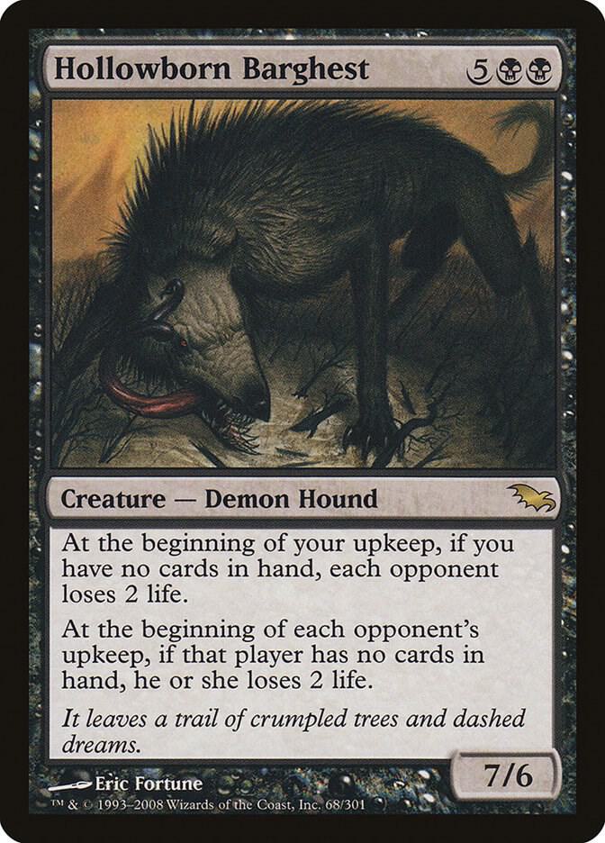 Hollowborn Barghest 68 card from Shadowmoor