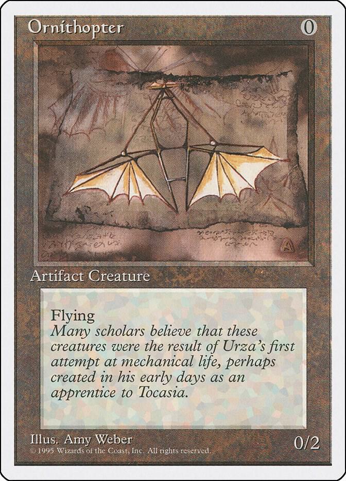 Ornithopter card from Fourth Edition