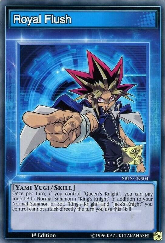 Royal Flush SBLS-ENS04 card from Speed Duel: Arena of Lost Souls
