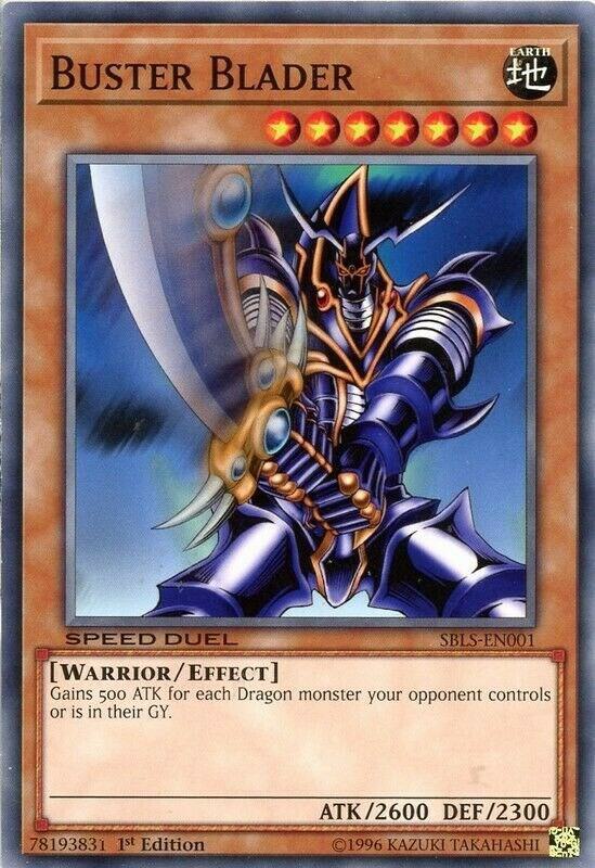 Buster Blader SBLS-EN001 card from Speed Duel: Arena of Lost Souls