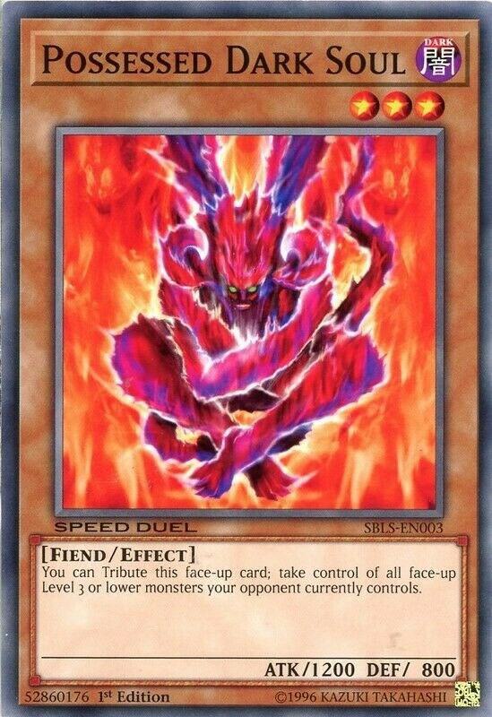 Possessed Dark Soul SBLS-EN003 card from Speed Duel: Arena of Lost Souls