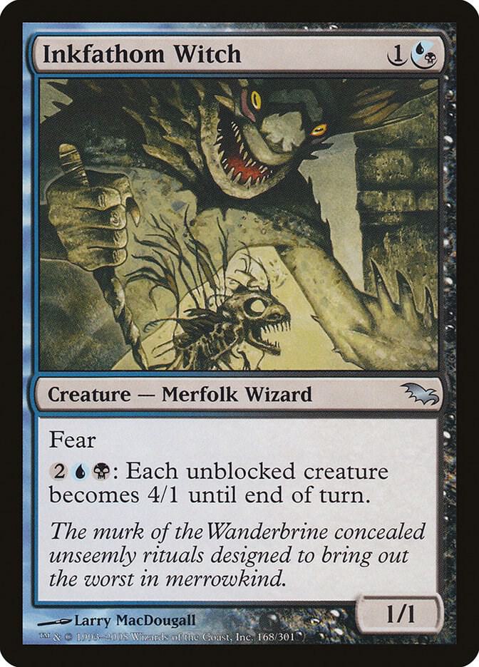 Inkfathom Witch 168 card from Shadowmoor