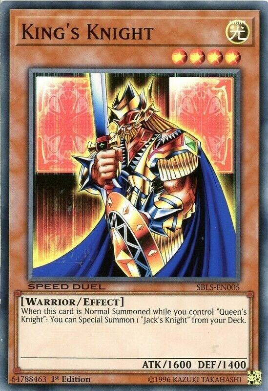 King's Knight SBLS-EN005 card from Speed Duel: Arena of Lost Souls