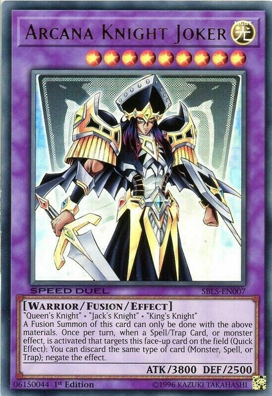 Arcana Knight Joker SBLS-EN007 card from Speed Duel: Arena of Lost Souls