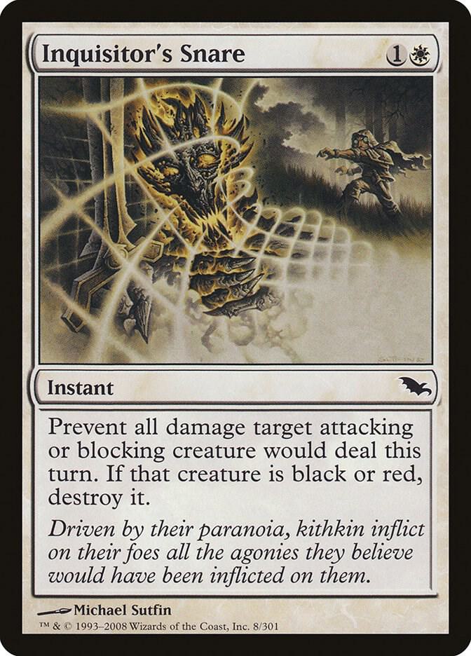 Inquisitor's Snare 8 card from Shadowmoor