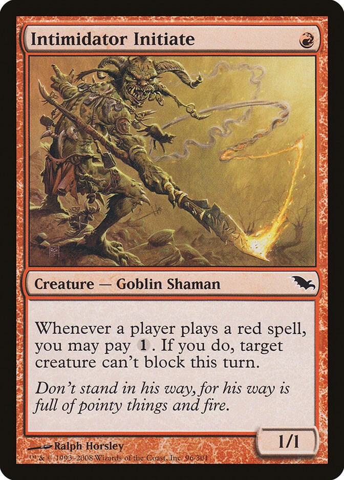 Intimidator Initiate 96 card from Shadowmoor