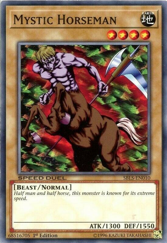 Mystic Horseman SBLS-EN010 card from Speed Duel: Arena of Lost Souls