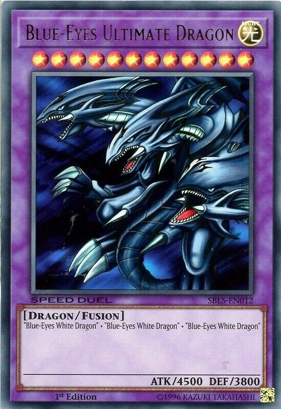 Blue-Eyes Ultimate Dragon SBLS-EN012 card from Speed Duel: Arena of Lost Souls