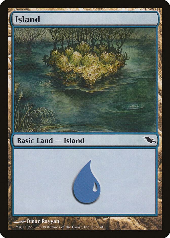 Island 286 card from Shadowmoor