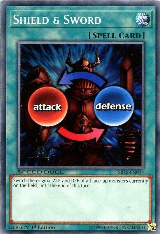 Shield & Sword SBLS-EN014 card from Speed Duel: Arena of Lost Souls