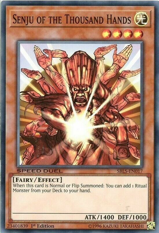 Senju of the Thousand Hands SBLS-EN017 card from Speed Duel: Arena of Lost Souls