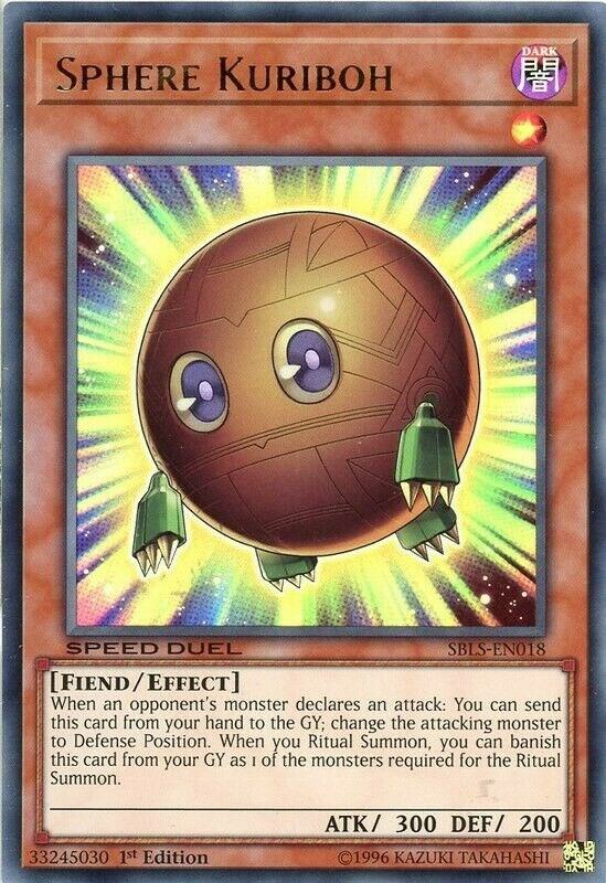 Sphere Kuriboh SBLS-EN018 card from Speed Duel: Arena of Lost Souls