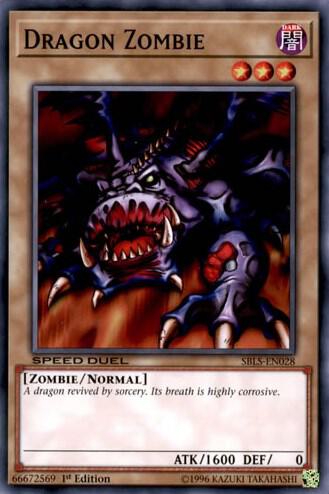 Dragon Zombie SBLS-EN028 card from Speed Duel: Arena of Lost Souls