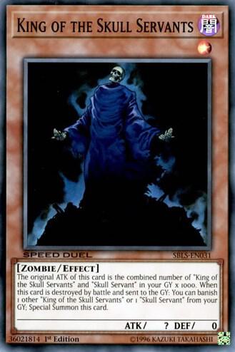 King of the Skull Servants SBLS-EN031 card from Speed Duel: Arena of Lost Souls