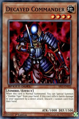 Decayed Commander SBLS-EN032 card from Speed Duel: Arena of Lost Souls