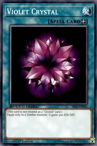 Violet Crystal SBLS-EN035 card from Speed Duel: Arena of Lost Souls