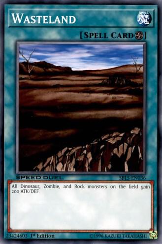 Wasteland SBLS-EN036 card from Speed Duel: Arena of Lost Souls