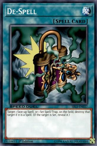 De-Spell SBLS-EN037 card from Speed Duel: Arena of Lost Souls
