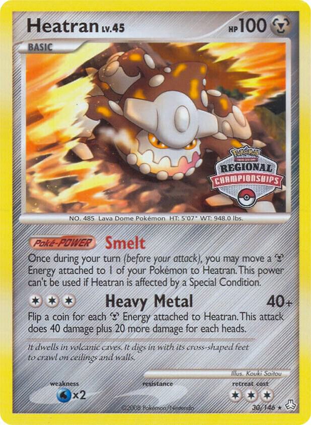 Heatran - 30/146 (Regional Championships) 030/146 card from League & Championship Cards