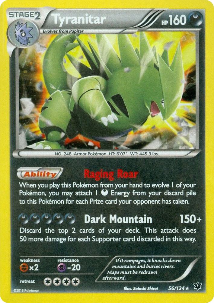 Tyranitar - 56/124 (Cosmos Holo) 056/124 card from Miscellaneous Cards & Products