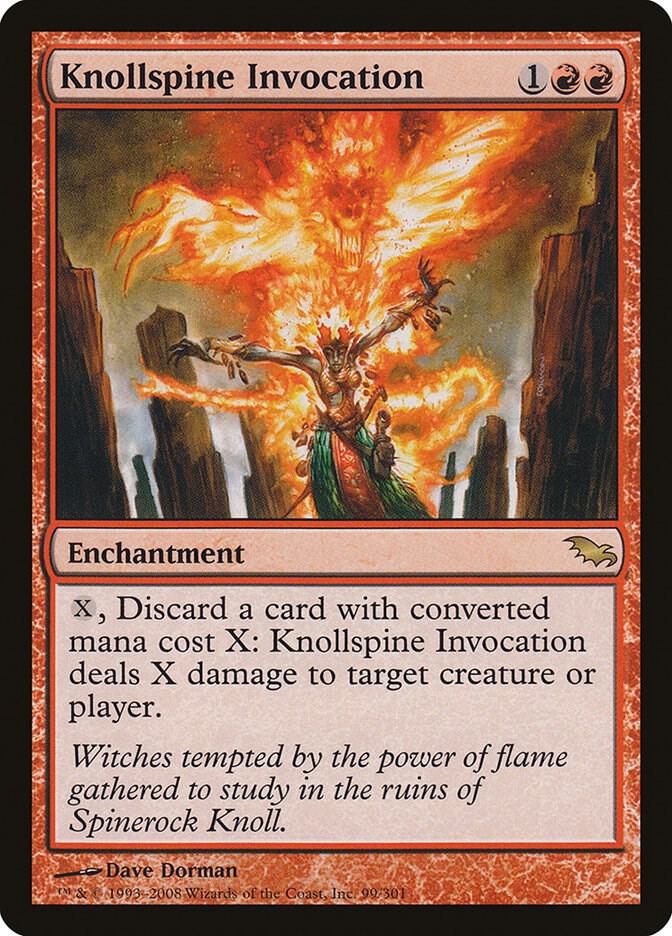 Knollspine Invocation 99 card from Shadowmoor