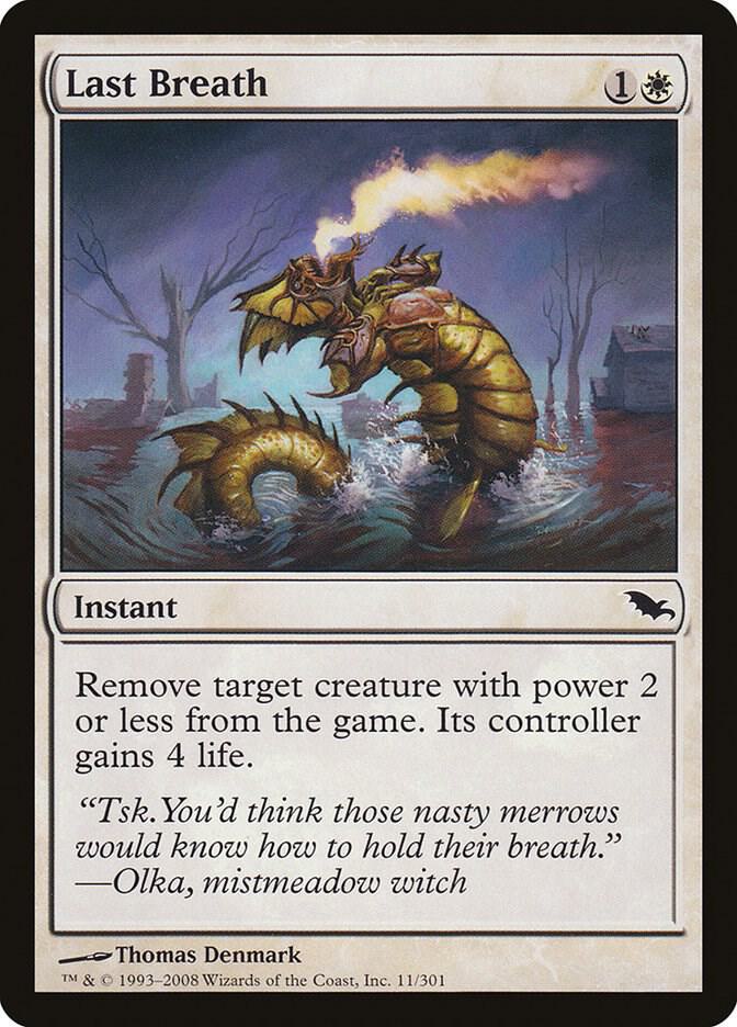 Last Breath 11 card from Shadowmoor
