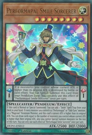 Performapal Smile Sorcerer DUPO-EN012 card from Duel Power