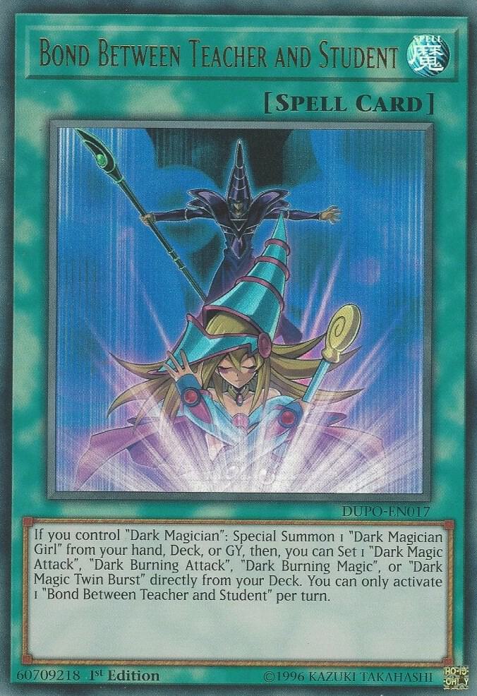 Bond Between Teacher and Student DUPO-EN017 card from Duel Power