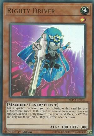 Righty Driver DUPO-EN032 card from Duel Power