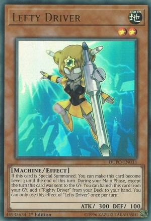 Lefty Driver DUPO-EN033 card from Duel Power