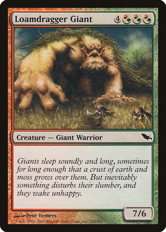 Loamdragger Giant 210 card from Shadowmoor