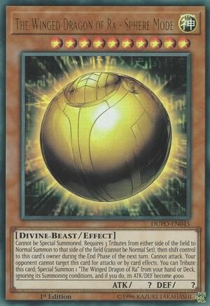 The Winged Dragon of Ra - Sphere Mode DUPO-EN045 card from Duel Power