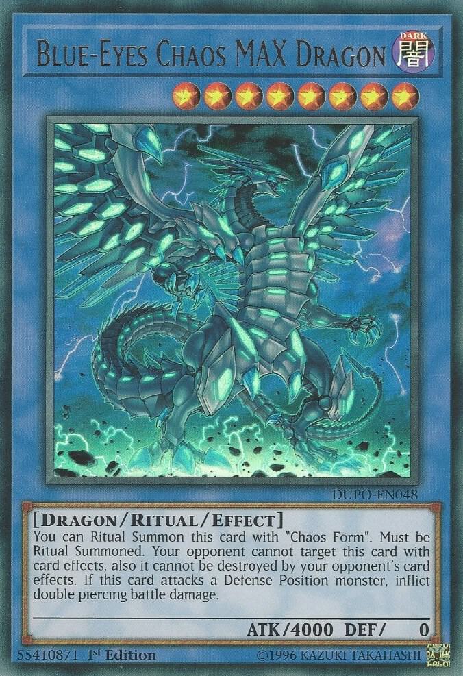 Blue-Eyes Chaos MAX Dragon DUPO-EN048 card from Duel Power