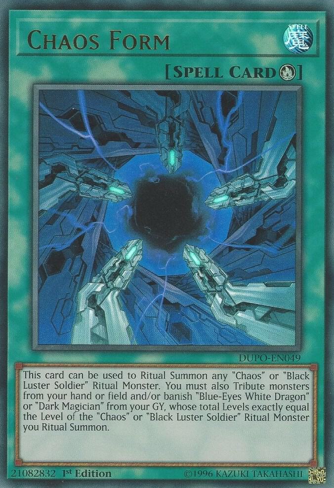 Chaos Form DUPO-EN049 card from Duel Power