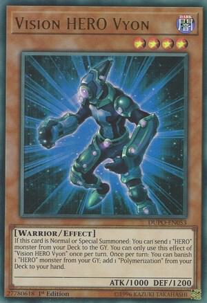 Vision HERO Vyon DUPO-EN053 card from Duel Power