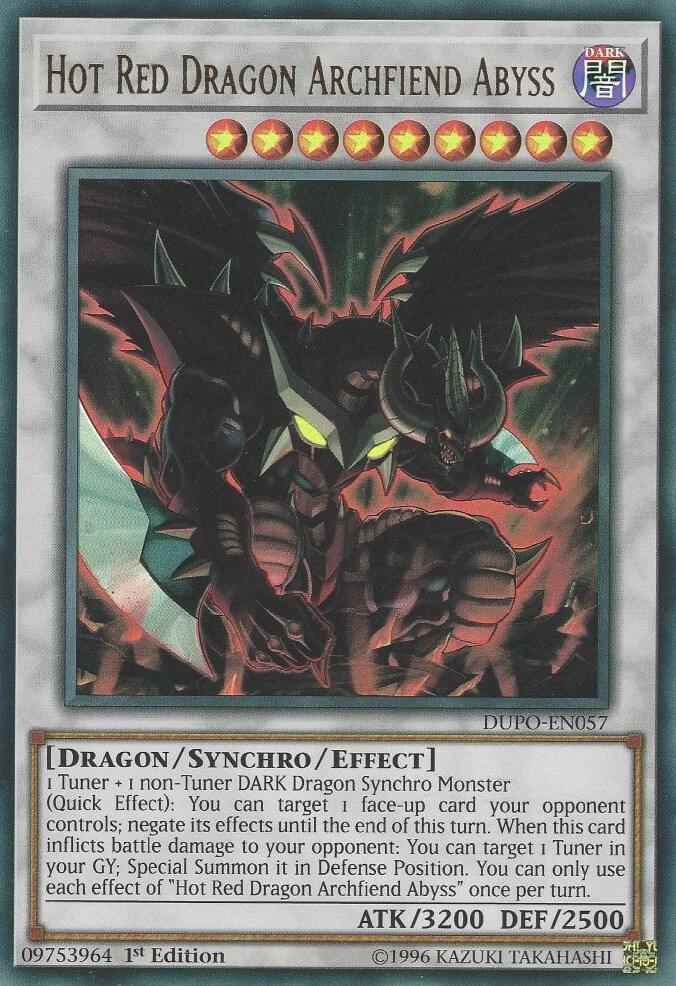 Hot Red Dragon Archfiend Abyss DUPO-EN057 card from Duel Power