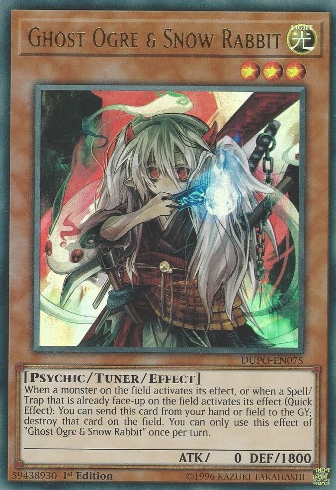 Ghost Ogre & Snow Rabbit DUPO-EN075 card from Duel Power