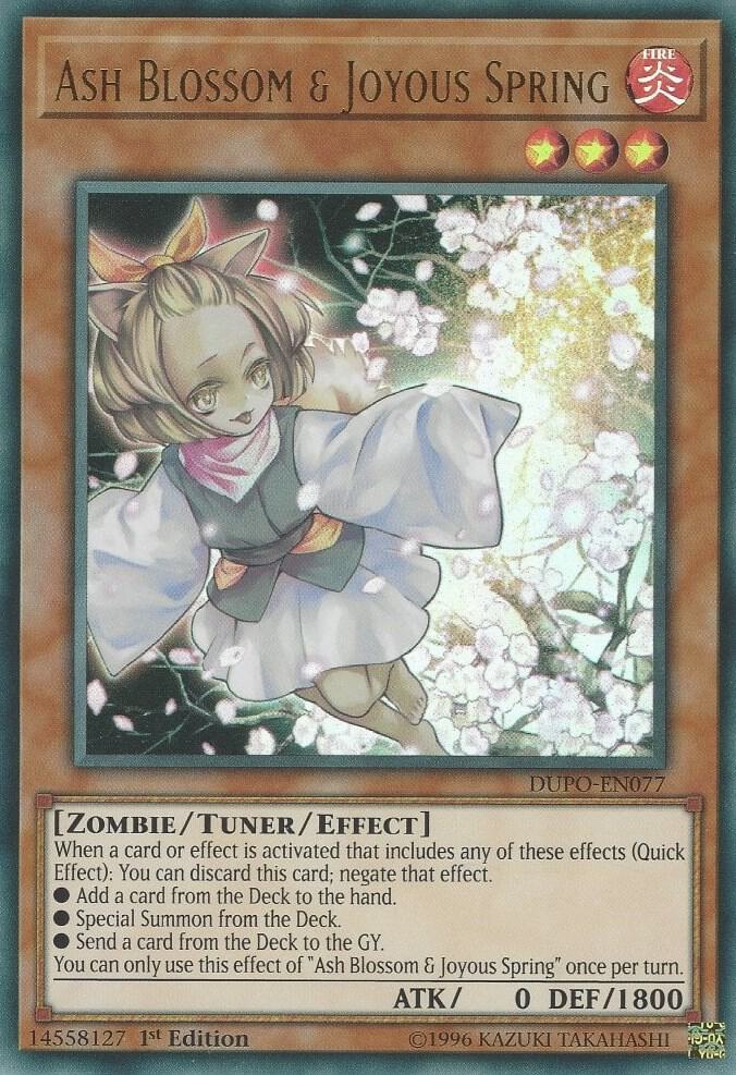 Ash Blossom & Joyous Spring DUPO-EN077 card from Duel Power