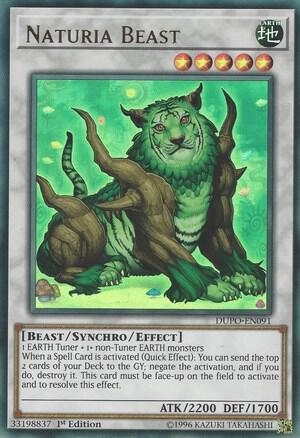 Naturia Beast DUPO-EN091 card from Duel Power
