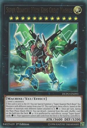 Super Quantal Mech King Great Magnus DUPO-EN093 card from Duel Power