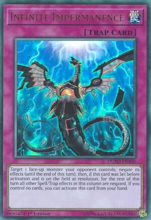 Infinite Impermanence DUPO-EN100 card from Duel Power