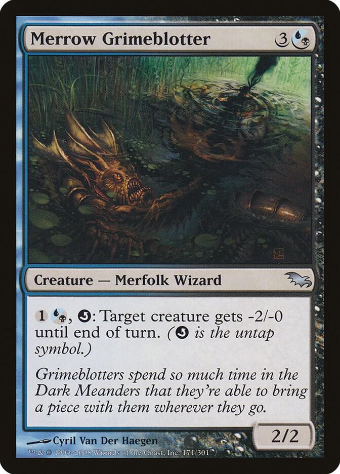 Merrow Grimeblotter 171 card from Shadowmoor