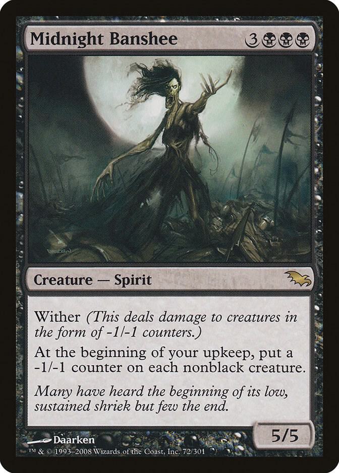 Midnight Banshee 72 card from Shadowmoor