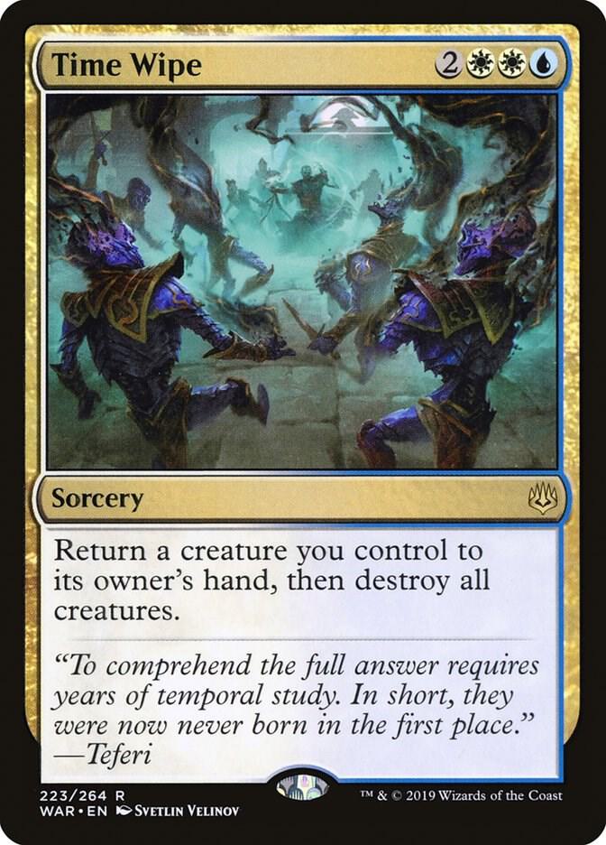 Time Wipe 223 card from War of the Spark