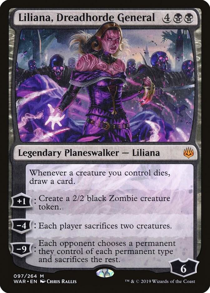 Liliana, Dreadhorde General 97 card from War of the Spark